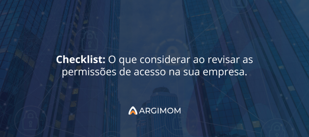checklist permissão de acesso
